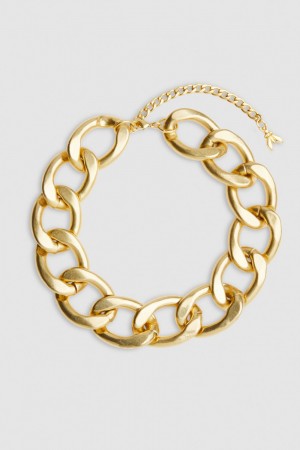 Patrizia Pepe Brass And Aluminum Necklace Goud | 6437SLOKP