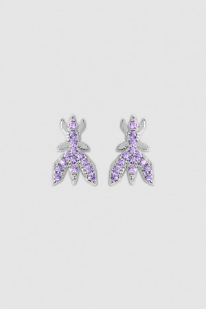 Patrizia Pepe Brass Earrings Roze | 9083FUQJW