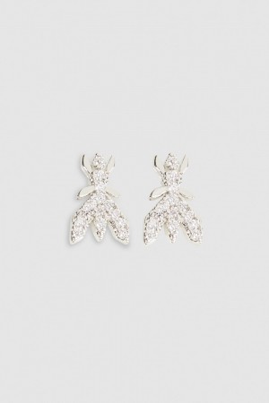 Patrizia Pepe Brass Earrings Zilver | 3758BDAYL