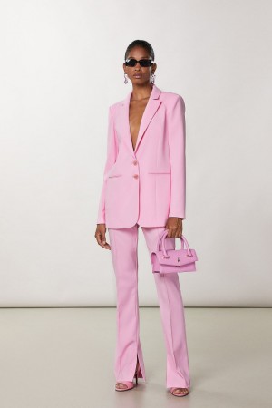 Patrizia Pepe Crepe Blazer Jacket Roze | 4183LMSKC