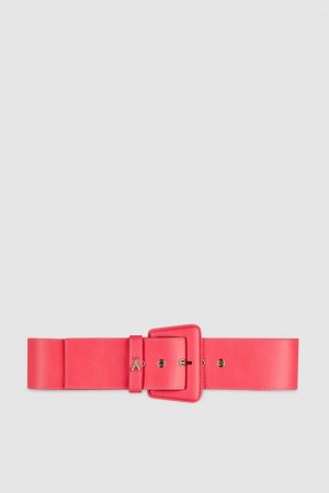 Patrizia Pepe High-waisted Belt With Leather Lining Roze | 2398EZKOY