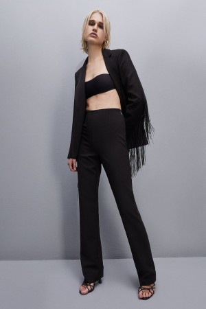 Patrizia Pepe High-waisted Slim Pants Zwart | 2690WTNHP