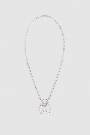 Patrizia Pepe Long Necklace With Piercing Zilver | 8531OCLTU