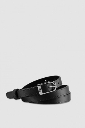 Patrizia Pepe Low-waist Smooth Leather Belt Zwart | 3460SIBUW