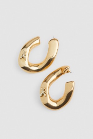 Patrizia Pepe Metal Earrings Goud | 9276IEDMY