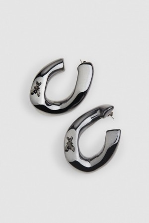 Patrizia Pepe Metal Earrings Zwart | 3917LZEPI