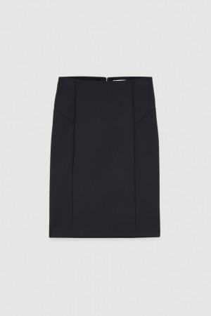 Patrizia Pepe Midi Pencil Skirt Zwart | 4853KSYRI