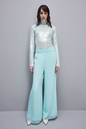 Patrizia Pepe Sequined Body Shirt Groen | 6801YWZNO