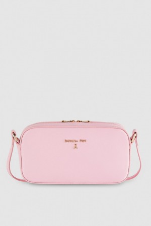 Patrizia Pepe Small Graphic Case Shoulder Bag Roze | 3678IRSTO