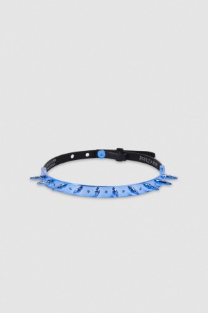 Patrizia Pepe Studded Leather Choker Blauw | 3740YAZFW