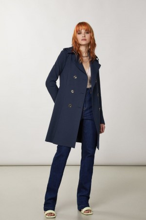 Patrizia Pepe Trench Blauw | 4592RALWP