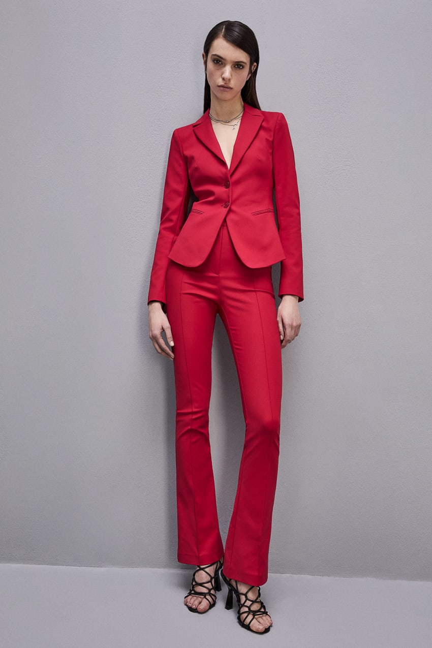 Patrizia Pepe 2-button Slim Jacket Rood | 6539MDQJH