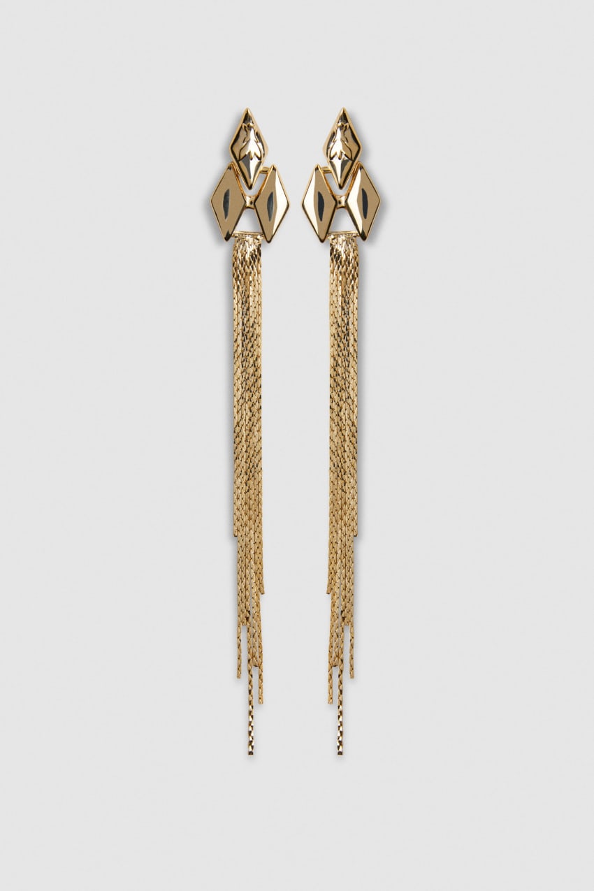 Patrizia Pepe Brass Pendant Earrings Goud | 4017MBIGA