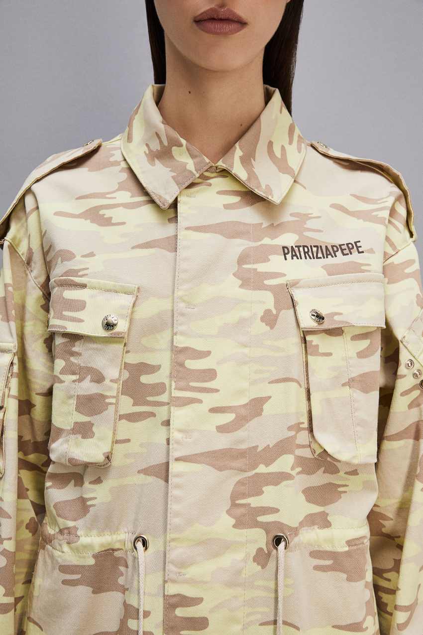 Patrizia Pepe Camouflage Over Jacket Militare | 5871GJQRT