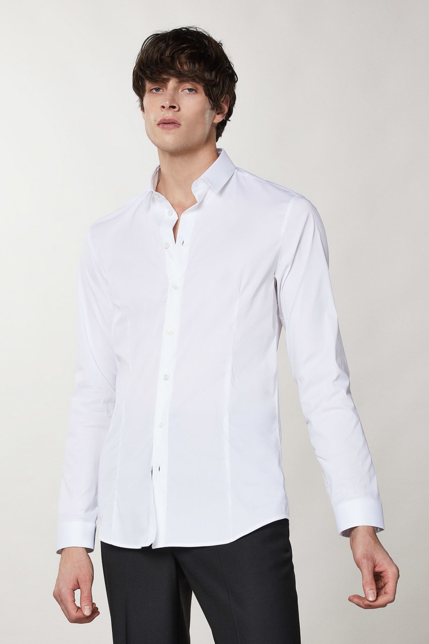 Patrizia Pepe Cotton Poplin Shirt Wit | 2945OXTCQ