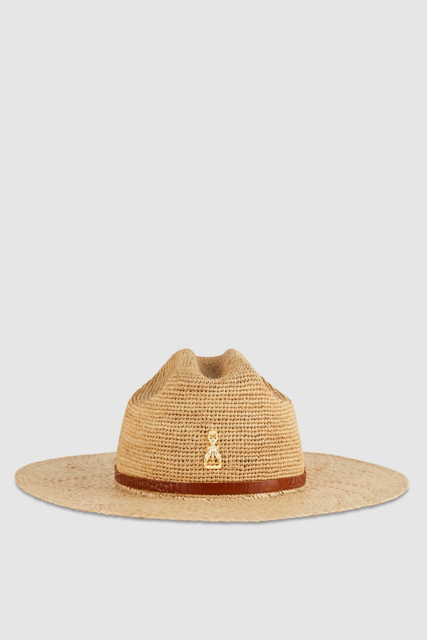 Patrizia Pepe Cowboy Hat With Leather Strap Wit | 2350GNMPW