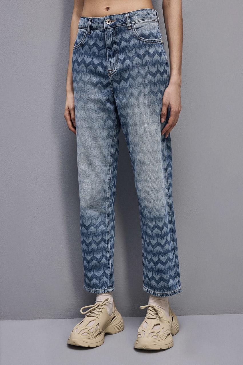 Patrizia Pepe Denim Cigarette Pants Blauw | 0185NBSWK