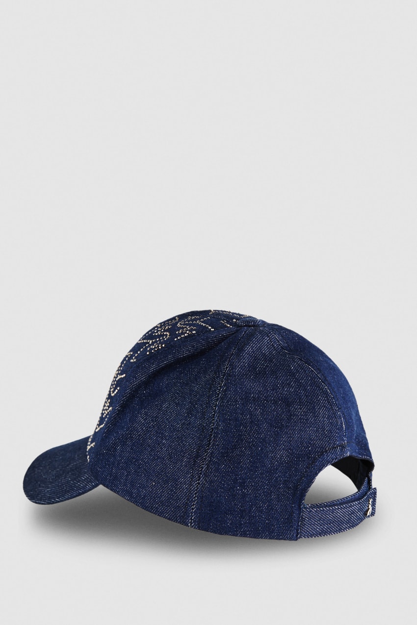 Patrizia Pepe Denim Fly Monogram Baseball Cap Lichtblauw | 8439PEOLF