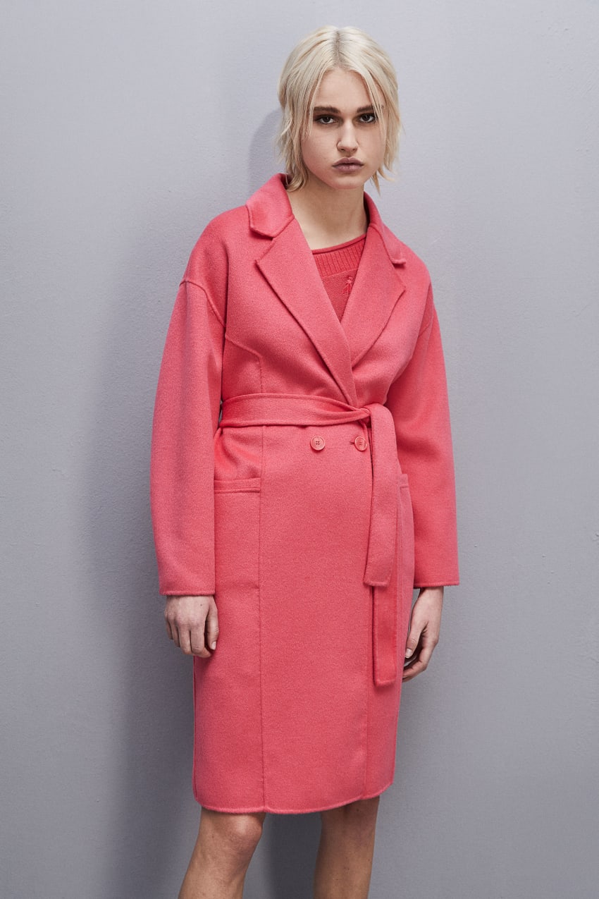 Patrizia Pepe Double Cloth Coat Roze | 7460VWKYQ