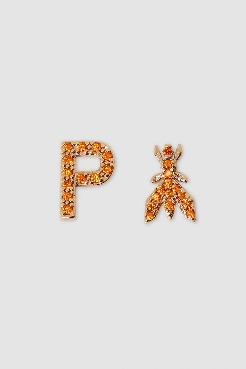 Patrizia Pepe Earrings With Rhinestones Oranje | 3709RJDHA