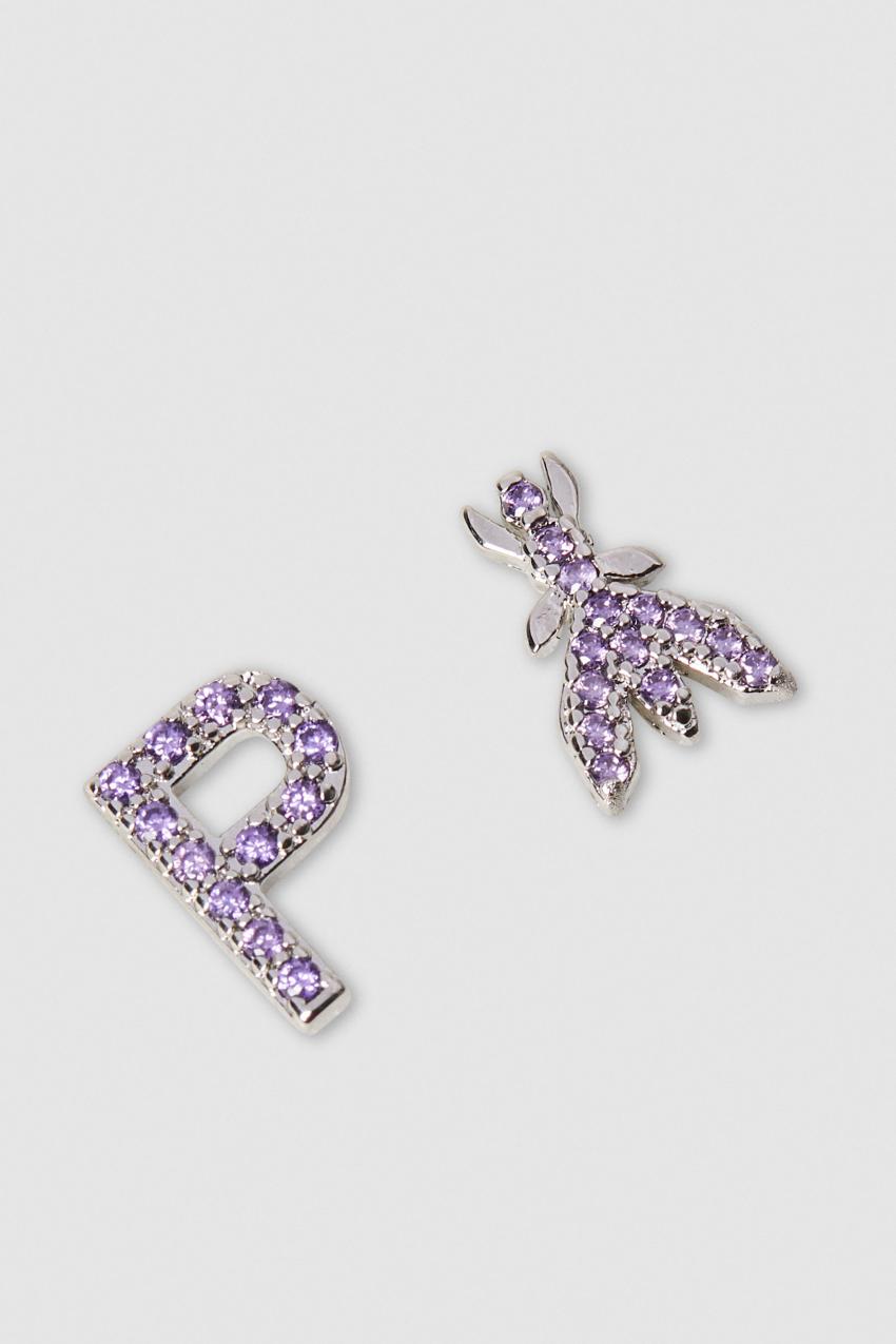 Patrizia Pepe Earrings With Rhinestones Roze | 6409FOINT