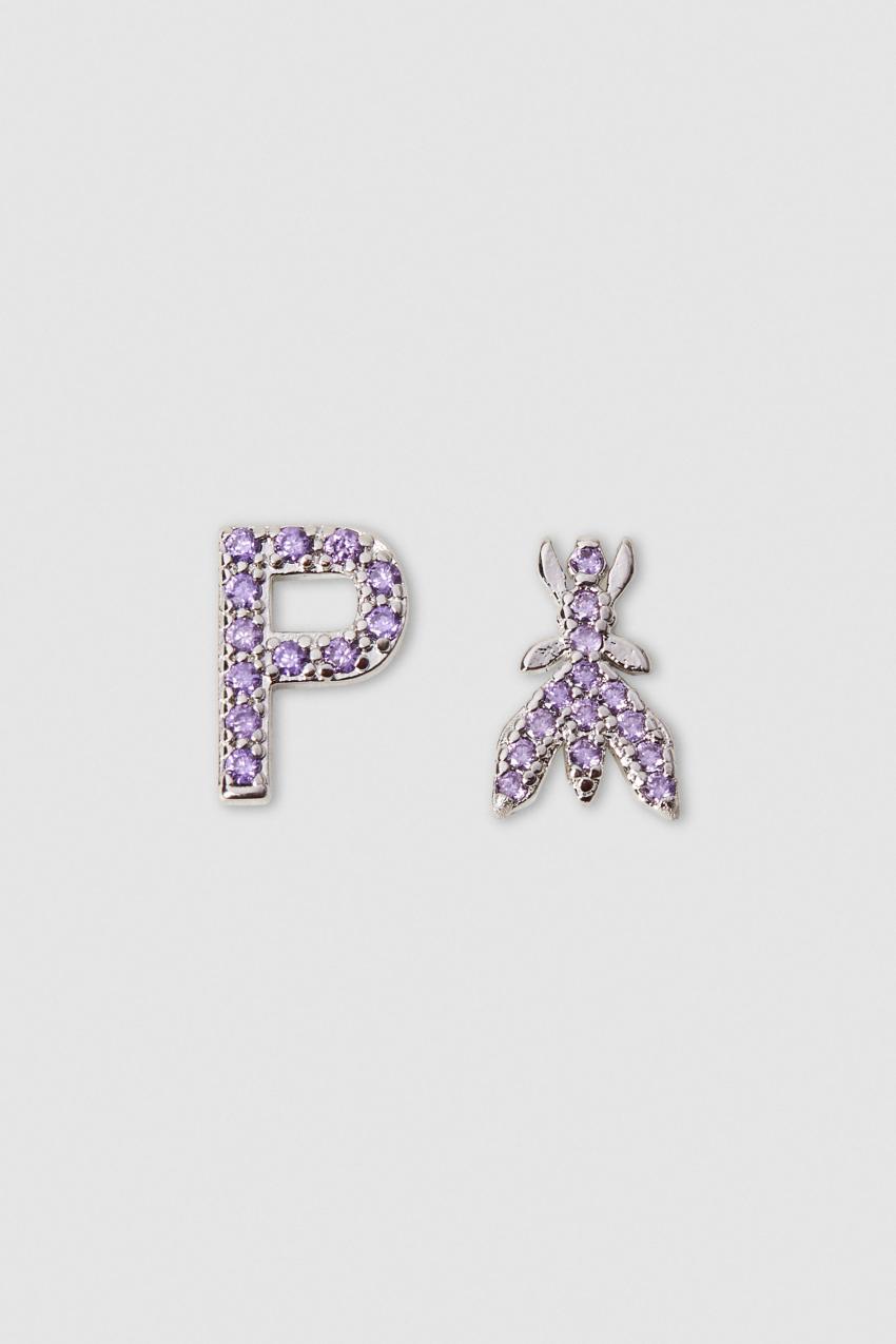 Patrizia Pepe Earrings With Rhinestones Roze | 6409FOINT