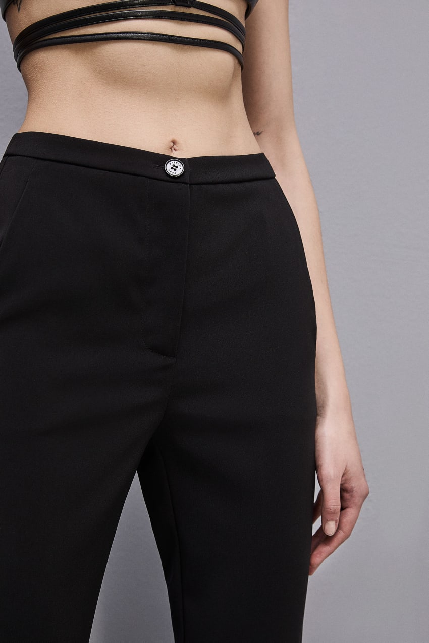 Patrizia Pepe Essential Cigarette Pants Zwart | 7508PZTFA