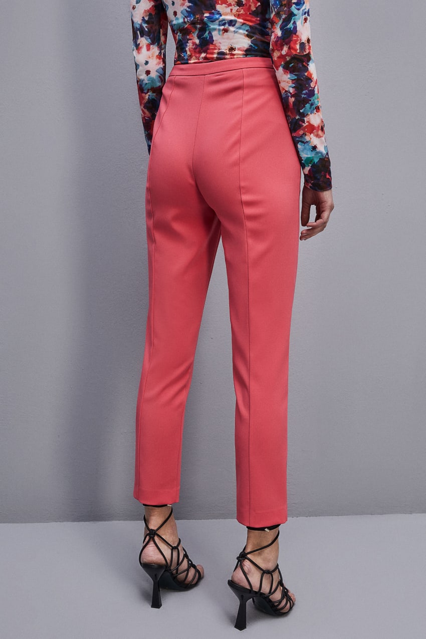 Patrizia Pepe Essential Cigarette Pants Roze | 5021FMYBC