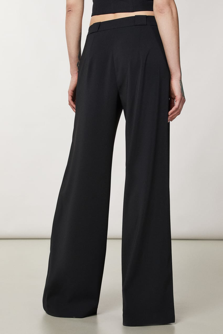 Patrizia Pepe Essential Palazzo Pants Zwart | 2108DNUPA