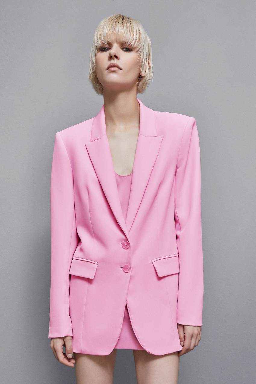 Patrizia Pepe Essential Two-button Blazer Roze | 7405YRJIA