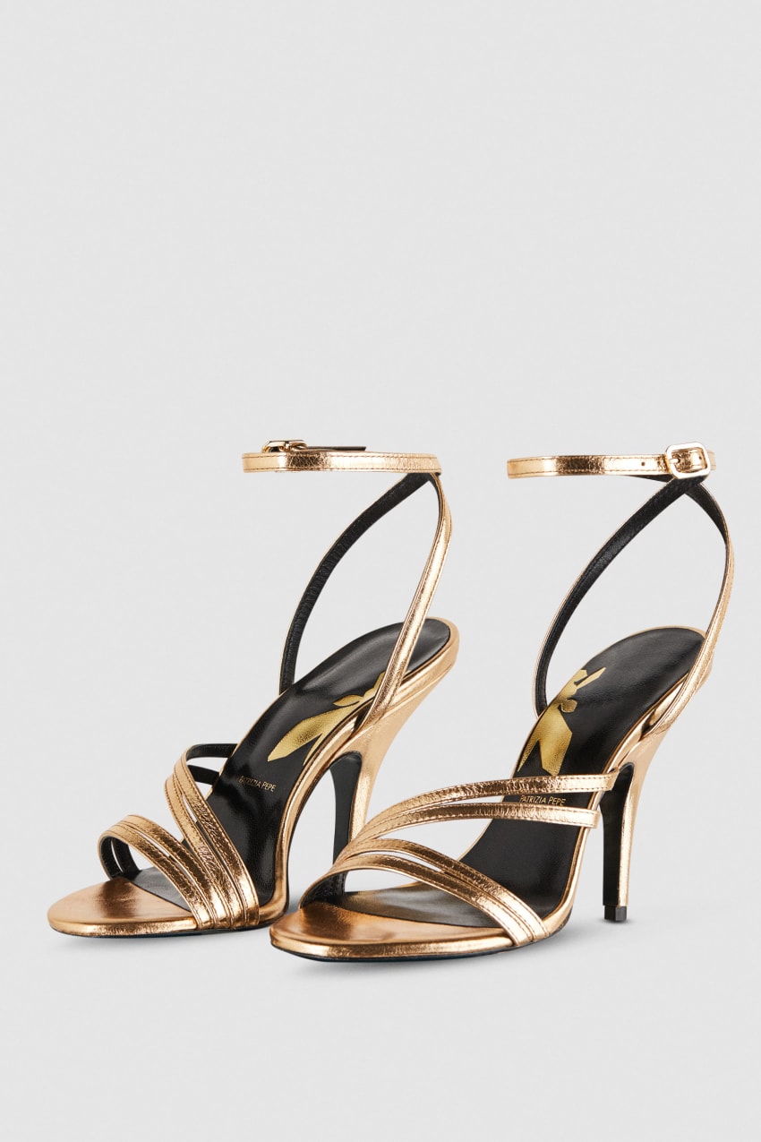 Patrizia Pepe Heeled Sandals Goud | 7346QZPUV