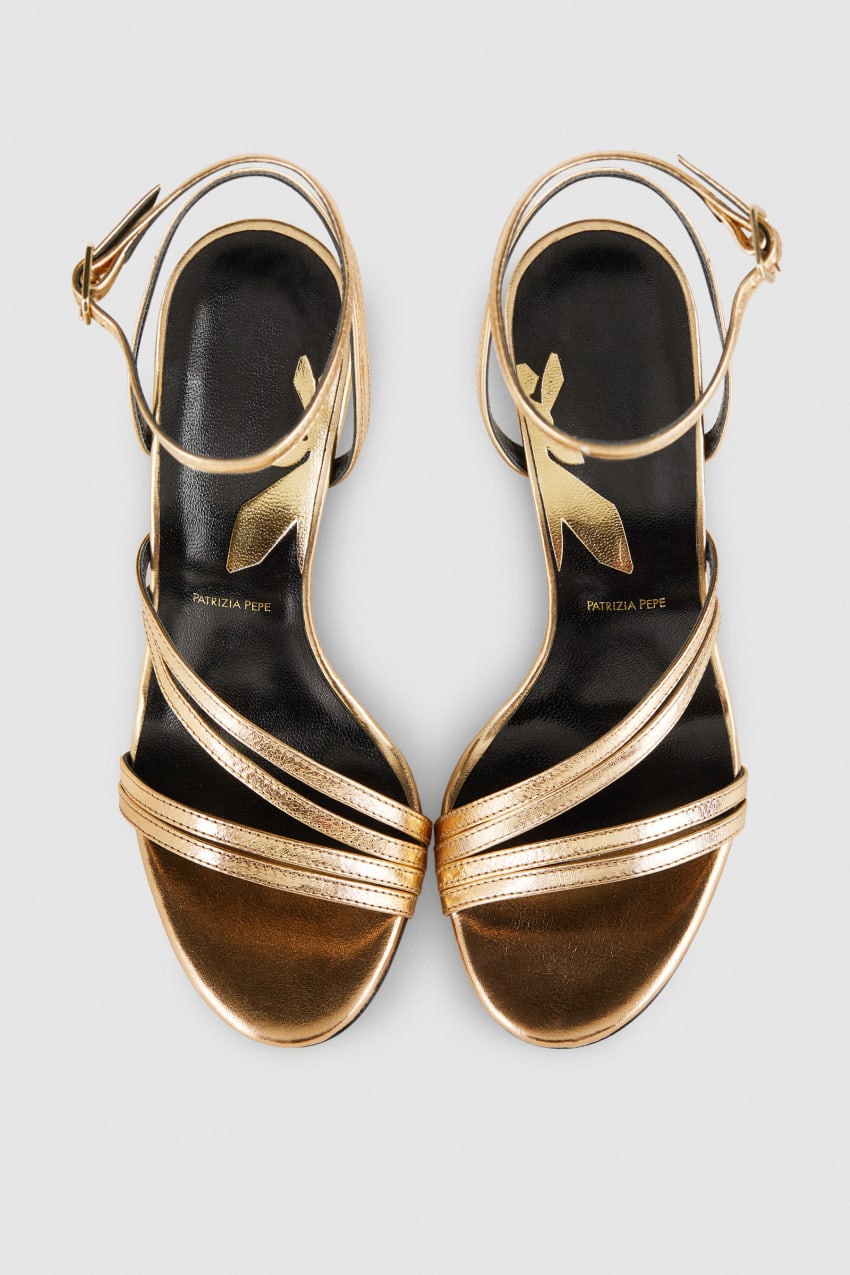 Patrizia Pepe Heeled Sandals Goud | 7346QZPUV