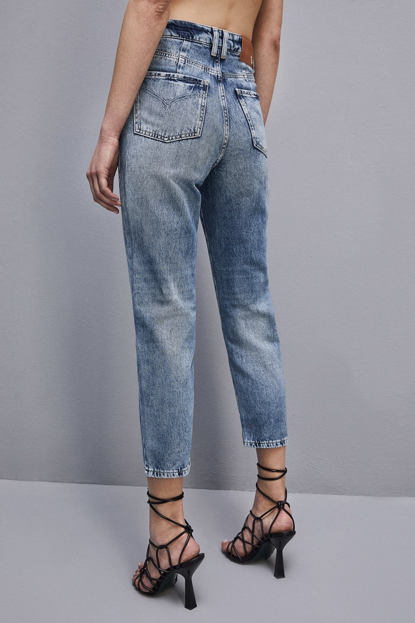 Patrizia Pepe High Waist Denim Pants Lichtblauw | 3791RPNLI