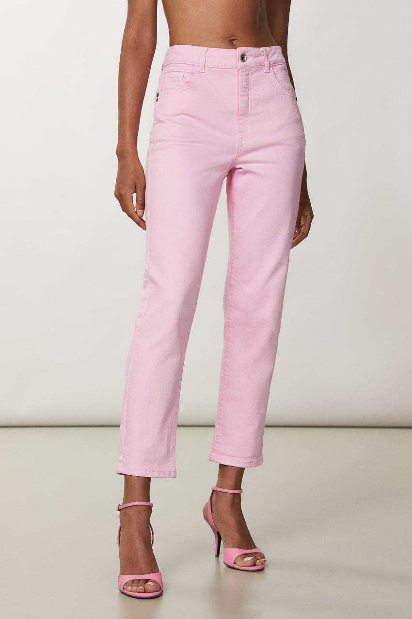 Patrizia Pepe High-waisted Cigarette Pants Roze | 7028QGNWT