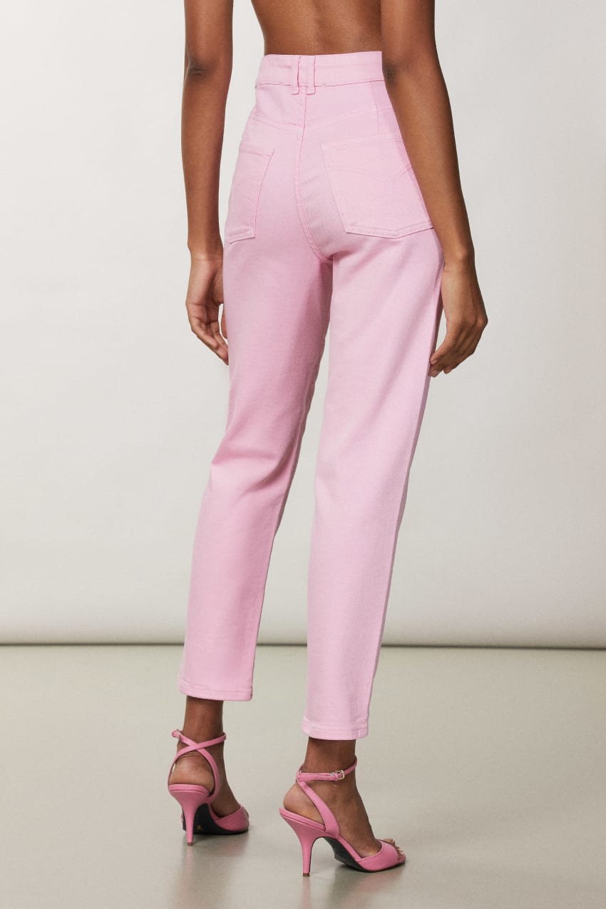 Patrizia Pepe High-waisted Cigarette Pants Roze | 7028QGNWT