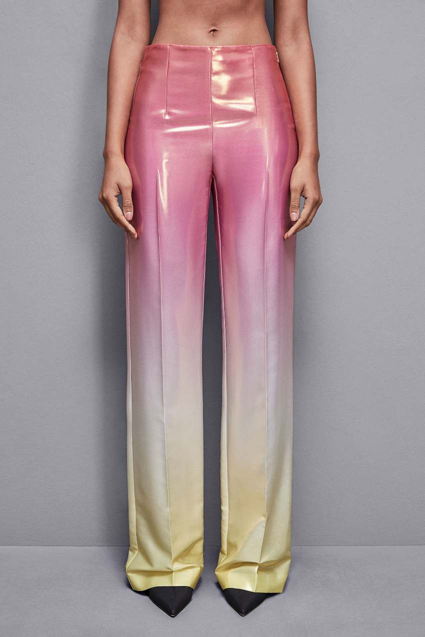 Patrizia Pepe High-waisted Satin Pants Gekleurd | 1872LWBOA