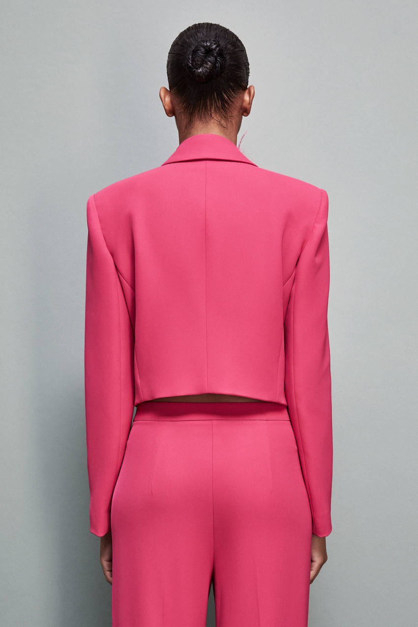 Patrizia Pepe Jacket In Stretch Fabric Roze | 4295MVSCW