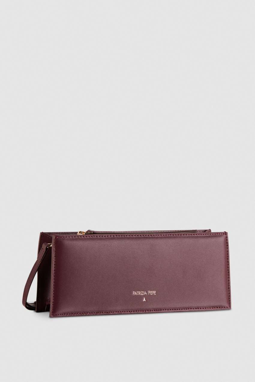 Patrizia Pepe Leather Shoulder Pocket Bag Paars | 4589APCXE