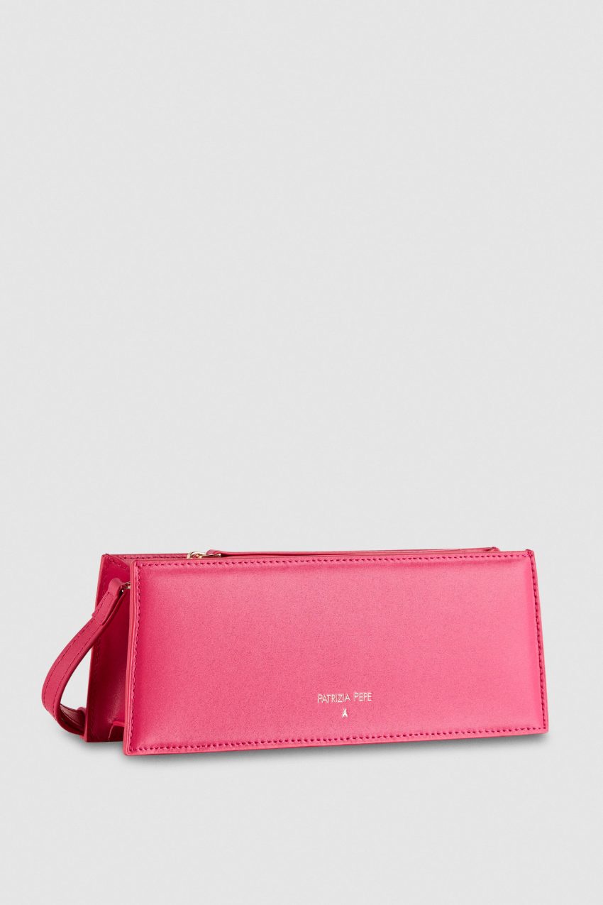 Patrizia Pepe Leather Shoulder Pocket Bag Roze | 5378PWGXT