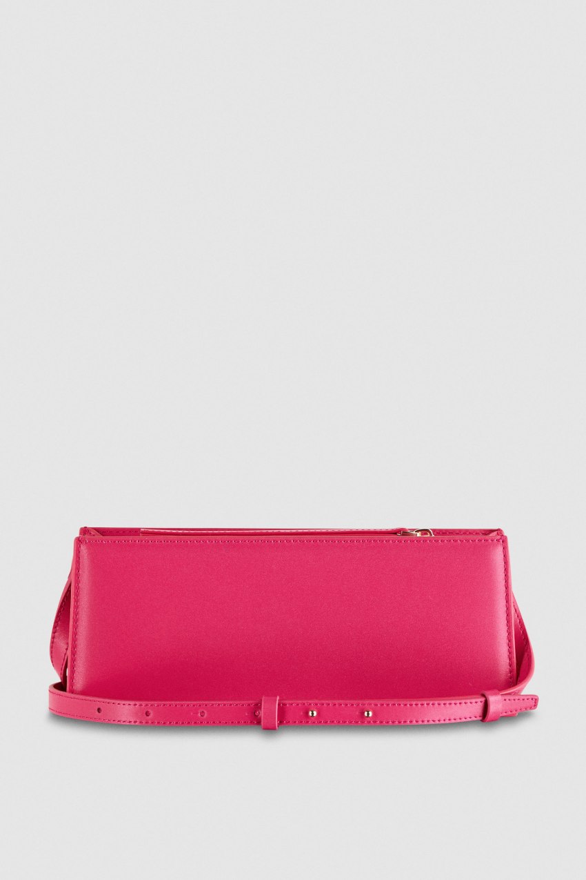 Patrizia Pepe Leather Shoulder Pocket Bag Roze | 5378PWGXT