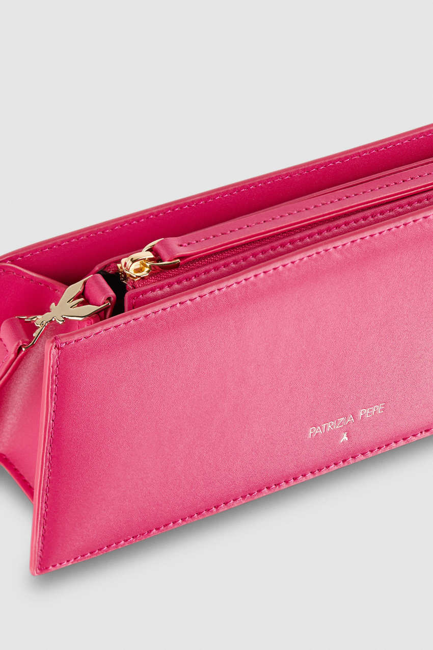 Patrizia Pepe Leather Shoulder Pocket Bag Roze | 5378PWGXT