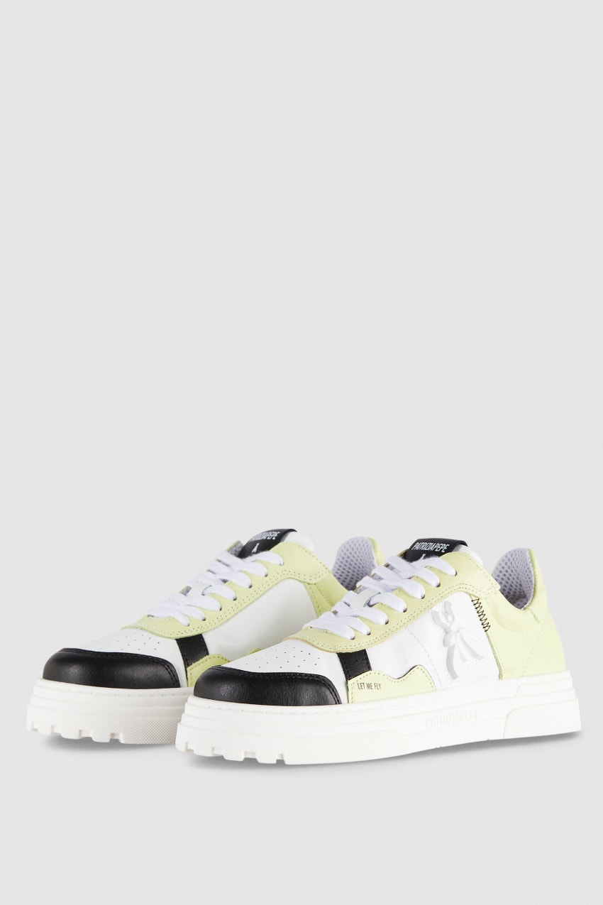 Patrizia Pepe Leather Sneakers Wit | 3167VGDKA