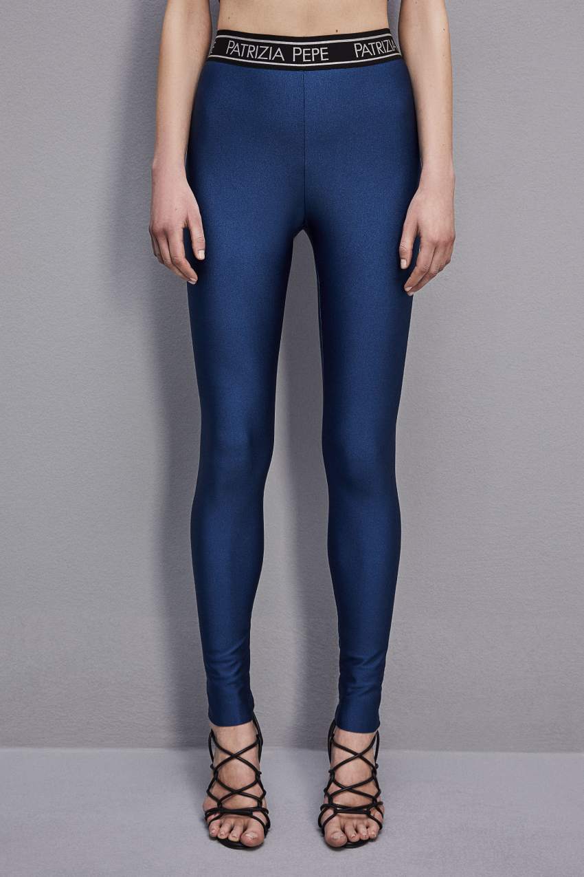 Patrizia Pepe Leggings In Technical Stretch Jersey Lichtblauw | 1730YQXKR