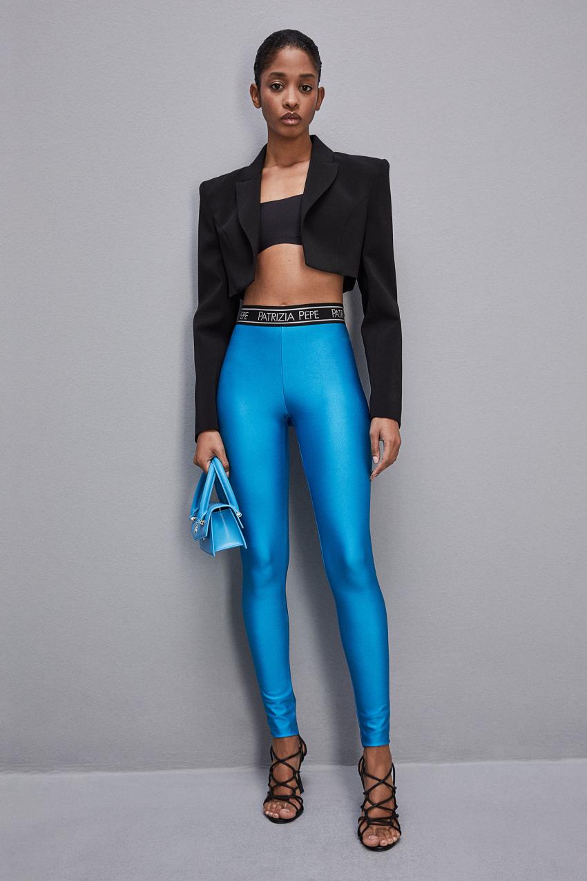 Patrizia Pepe Leggings In Technical Stretch Jersey Lichtblauw | 5340DEHZM