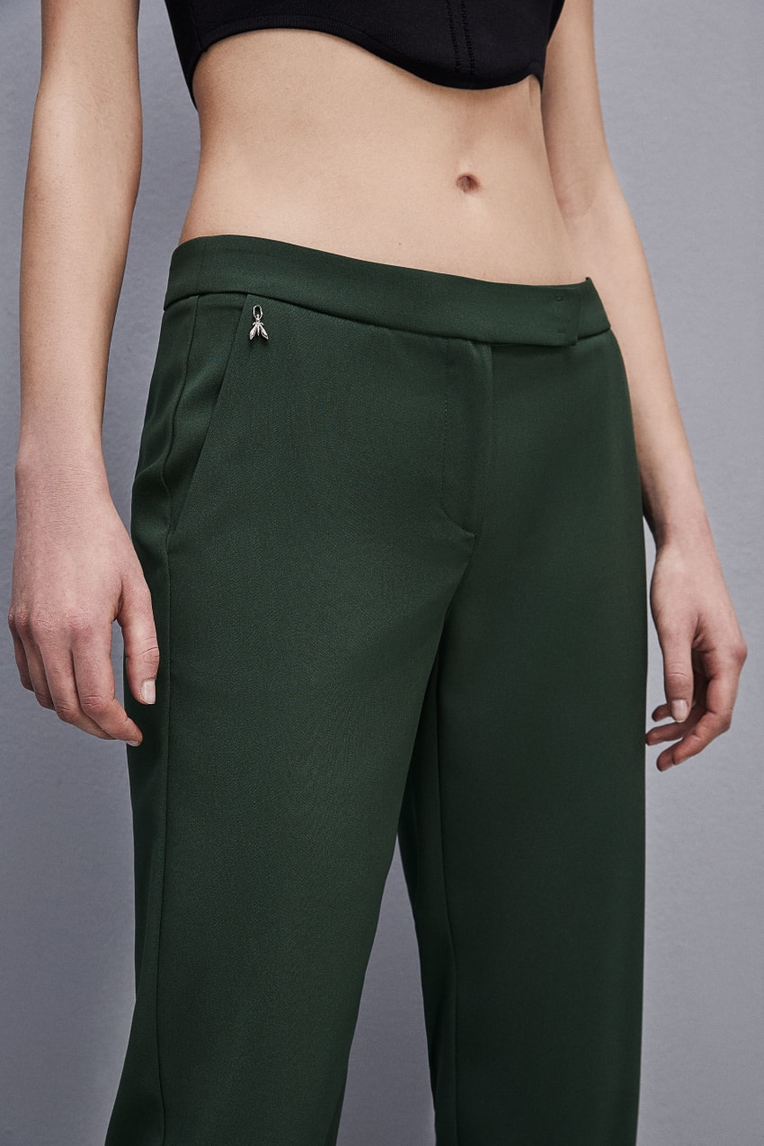 Patrizia Pepe Low-waisted Crepe Jogger Pants Groen | 3805STNYW