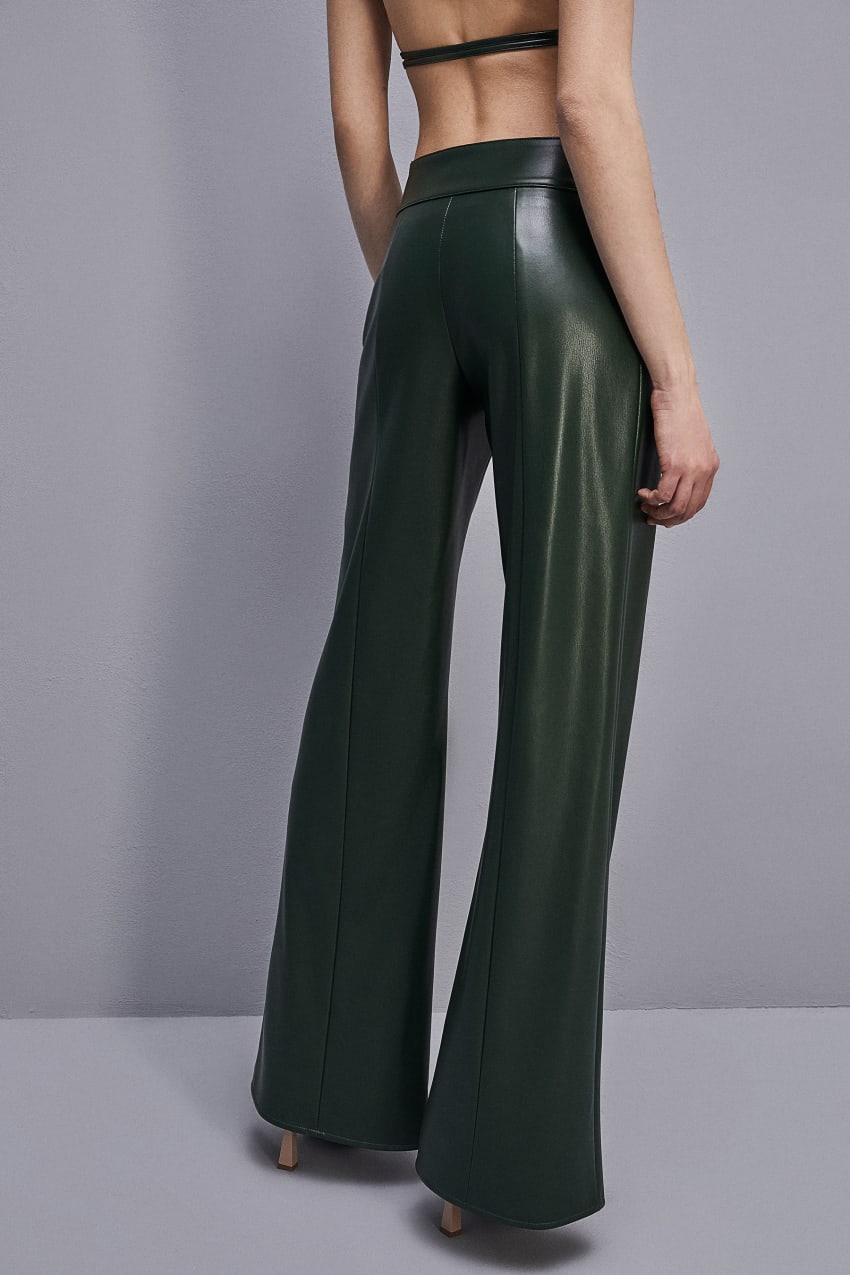 Patrizia Pepe Low-waisted Palazzo Fit Pants Groen | 5140MFDHC