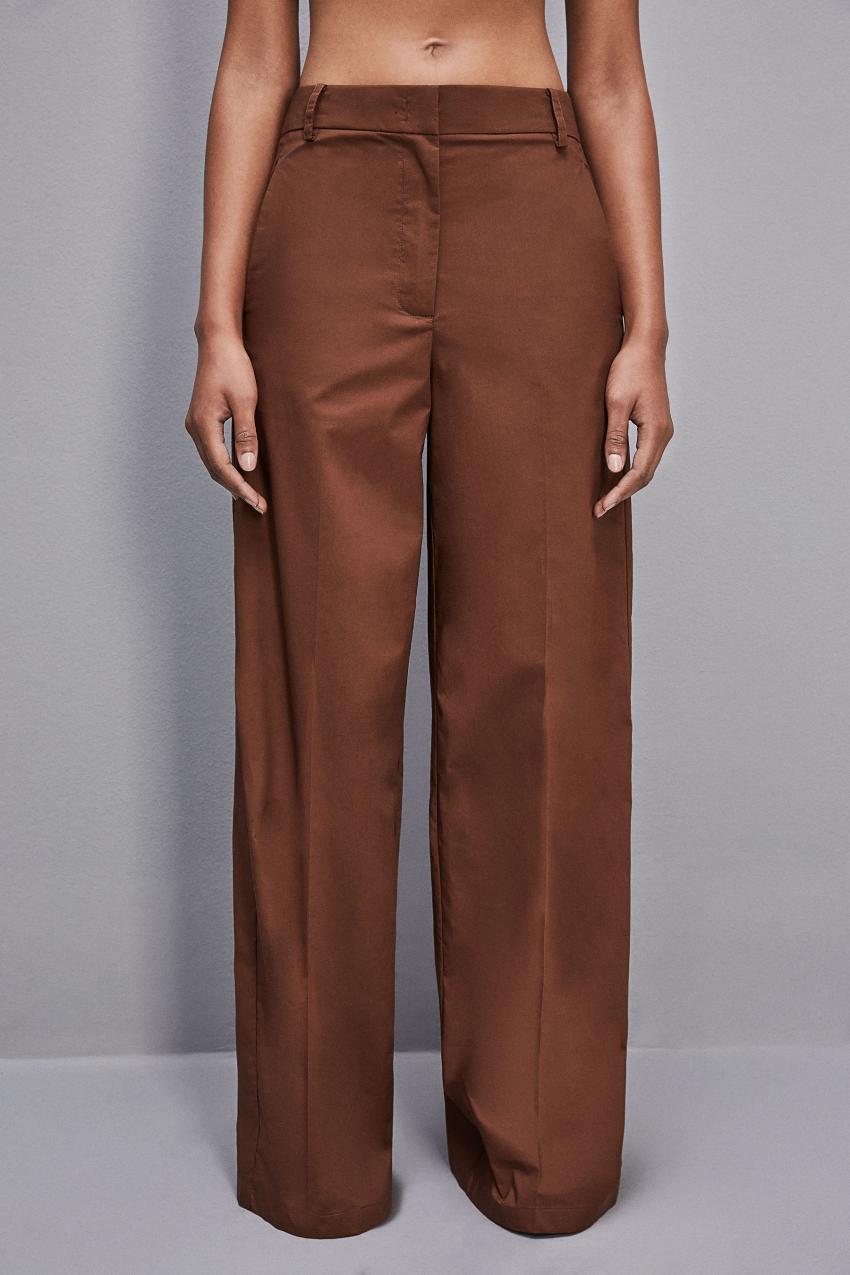 Patrizia Pepe Low-waisted Palazzo Fit Pants Bruin | 3147GBYES