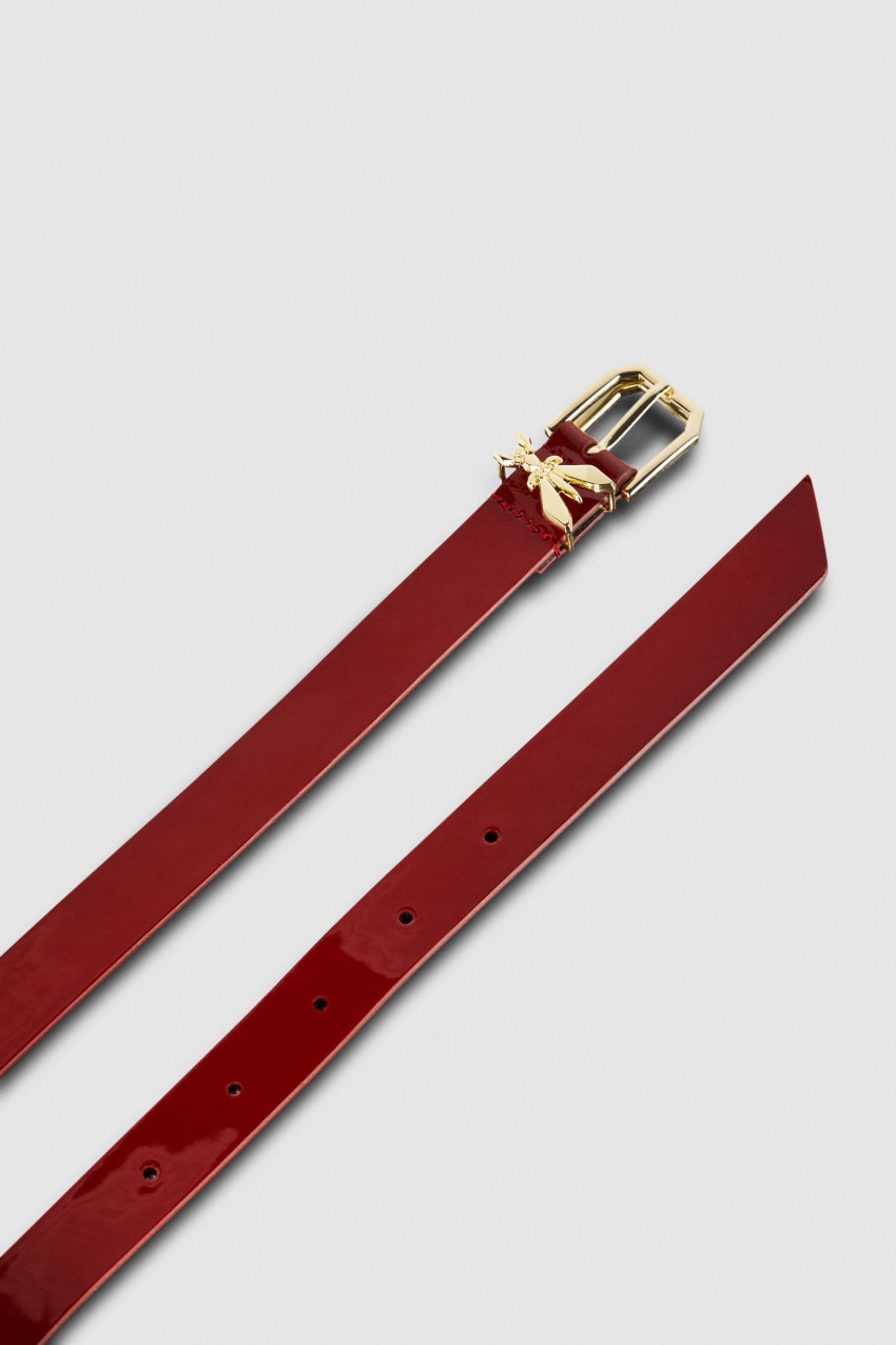 Patrizia Pepe Patent Leather Belt Rood | 4362DROFS