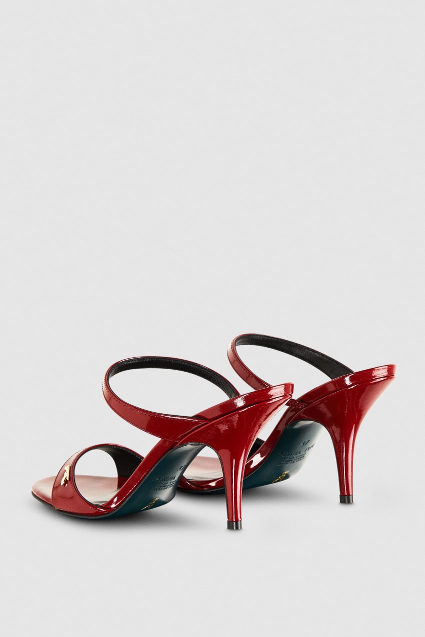 Patrizia Pepe Patent Leather Heeled Sandals Rood | 5496AQMPY