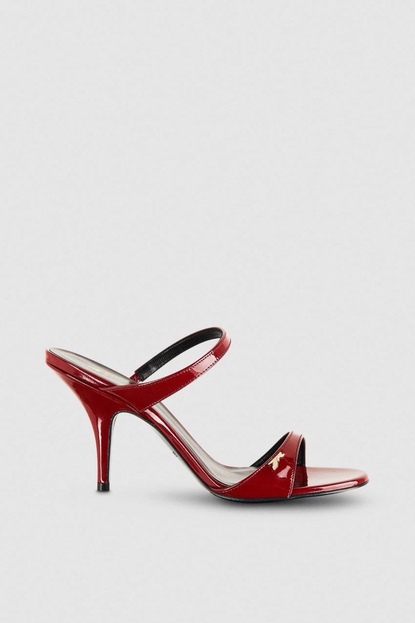 Patrizia Pepe Patent Leather Heeled Sandals Rood | 5496AQMPY